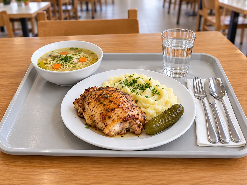 Denné menu – polievka a hlavné jedlo